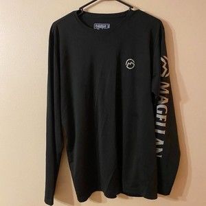 Magellan Outdoors, Fish Gear, Size M, Mag Wick, Black Long Sleeve